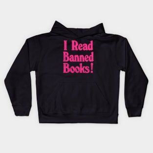 I Read Banned Books / Vintage Book Lover Geek Kids Hoodie